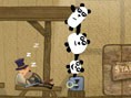 Pandas auf der Flucht