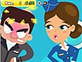 Faule Stewardess