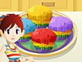 Sara's Rainbow Muffins